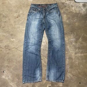 JNCO Men's Blue and Navy Jeans